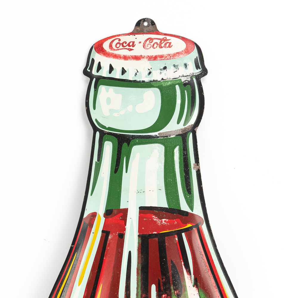 1932 Coca Cola SST Advertising Bottle Sign