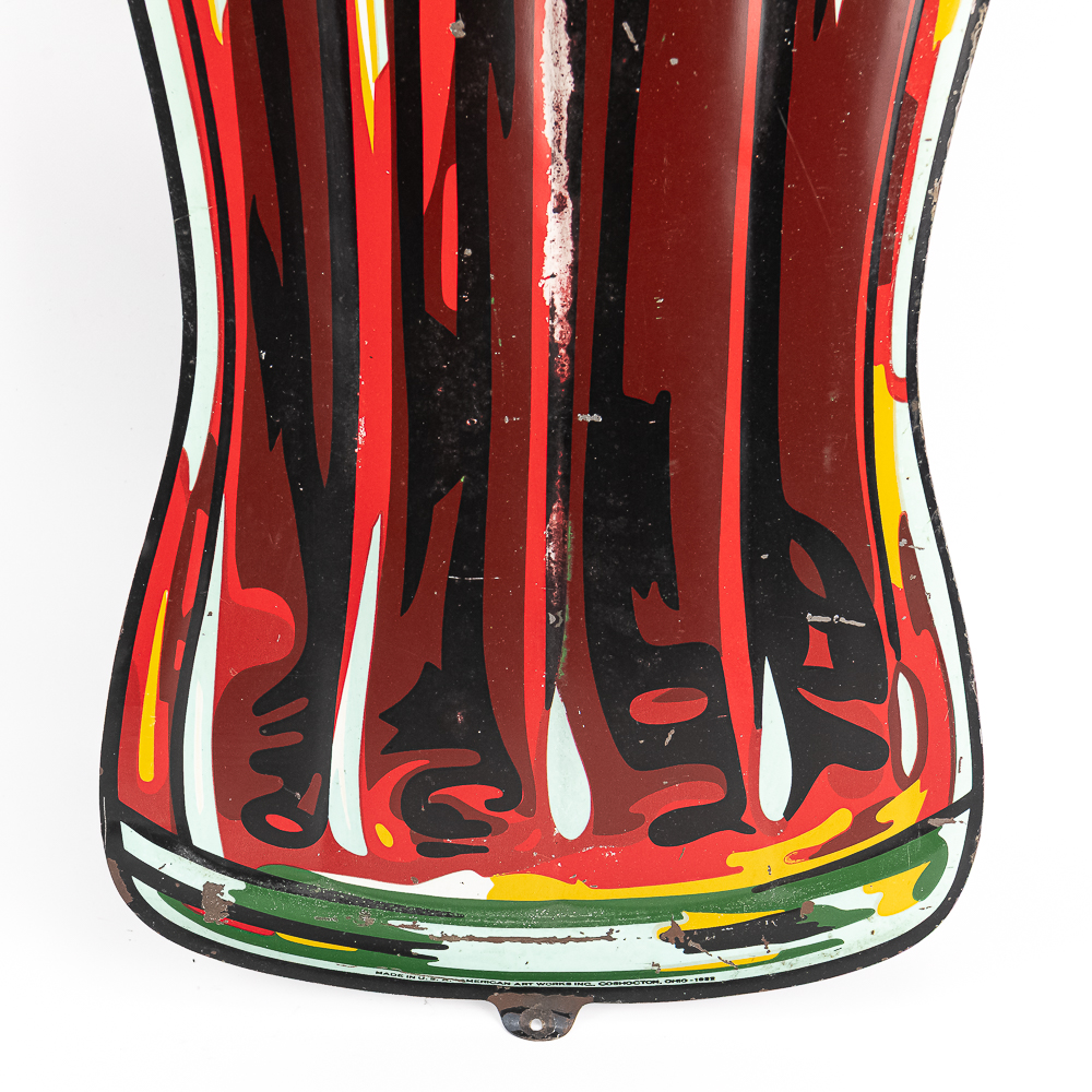 1932 Coca Cola SST Advertising Bottle Sign