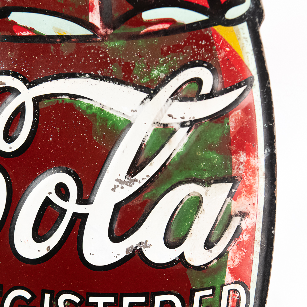 1932 Coca Cola SST Advertising Bottle Sign