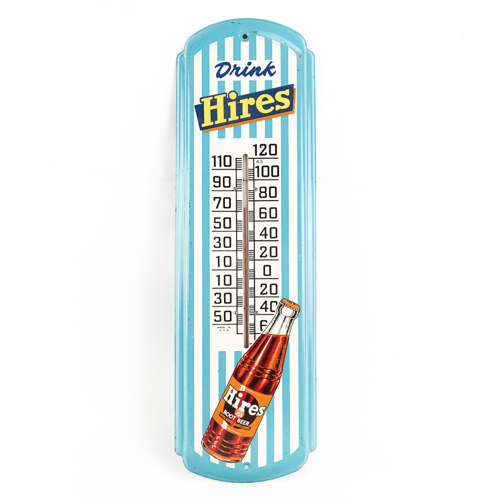 27" Drink Hires Root Beer Advertising Thermometer