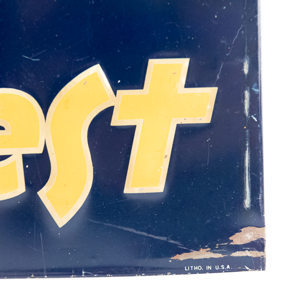 1940s Sun Crest Orange Man SST Advertising Sign