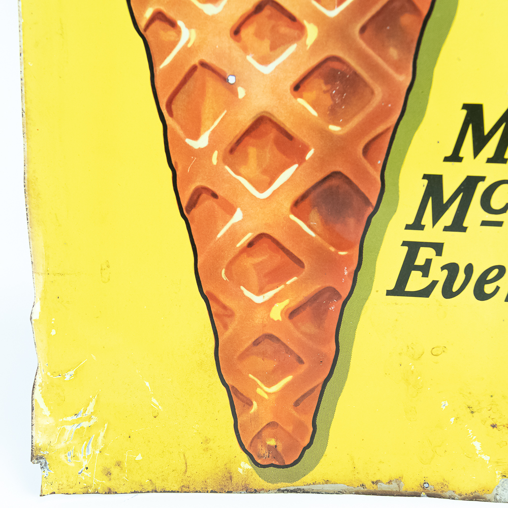 McCann's Ice Cream Kewpie ESST Advertising Sign