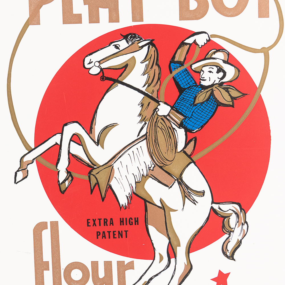 24" Playboy Flour Red Mill SST Advertising Sign