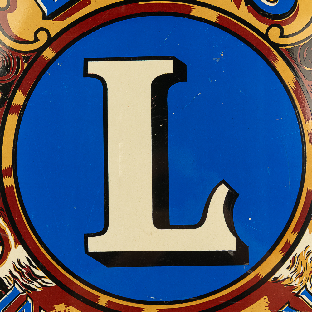 30" Lion's Club Single Sided Advertising Sign