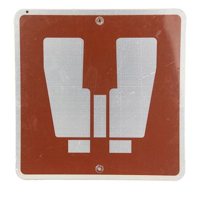 24" Wildlife Viewing Binocular Forestry Sign. Original Viewing Wildlife Scenery Area Binocular 
