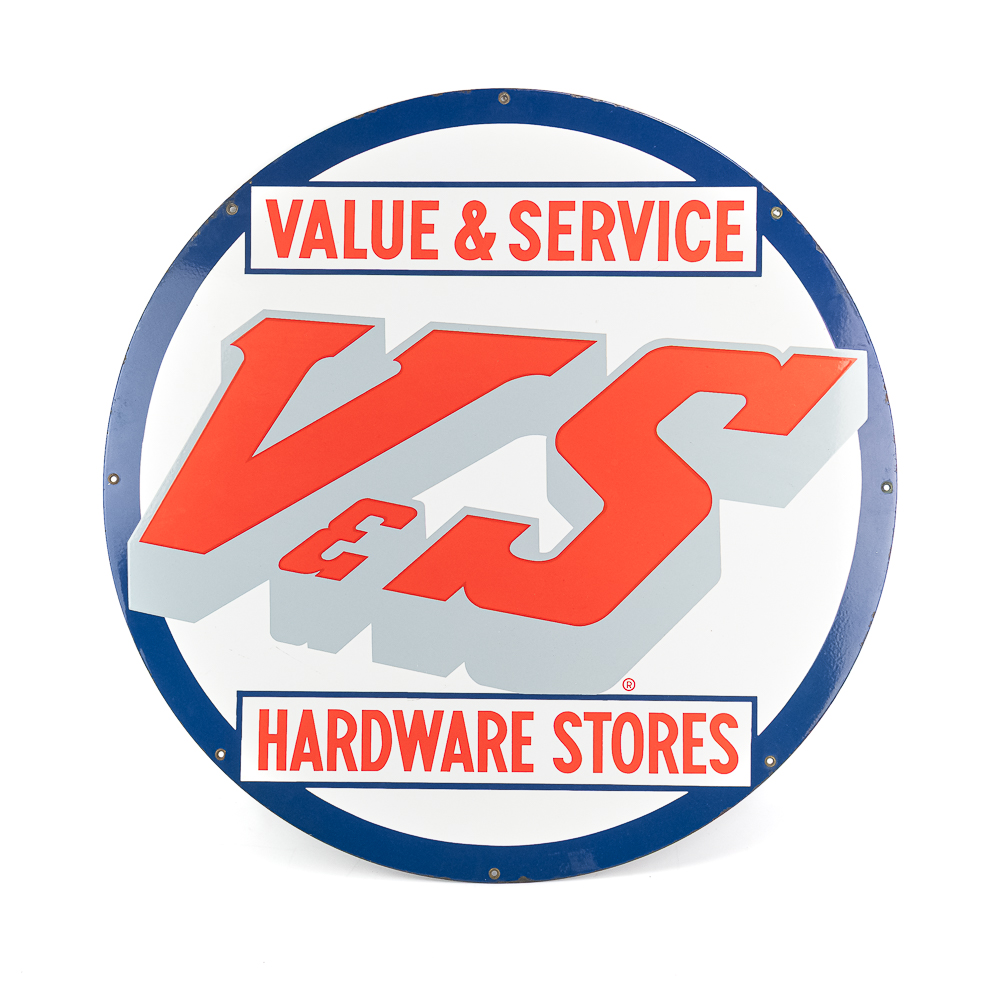 Value & Service V&S Hardware SSP Advertising Sign