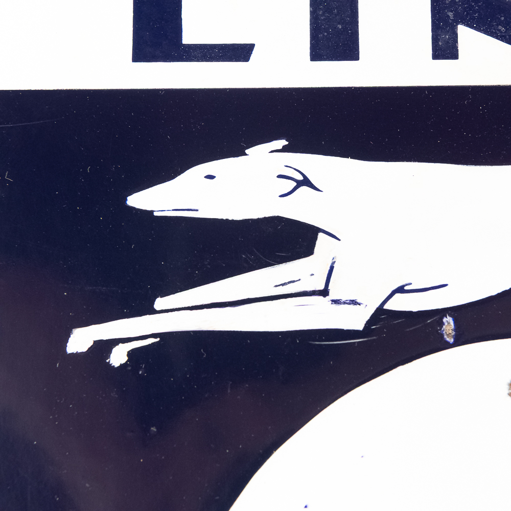 The Greyhound Lines Ticket DSP Advertising Sign