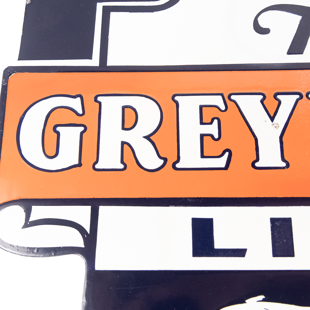 The Greyhound Lines Ticket DSP Advertising Sign
