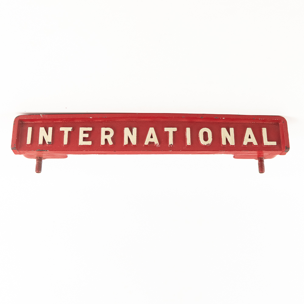 Cast Iron International Tractor Emblem