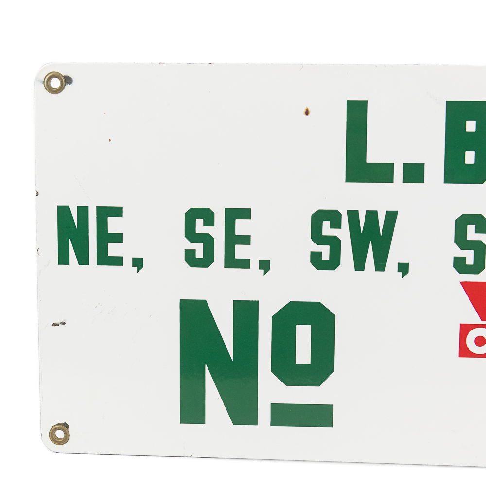 26" Conoco Oil Well Lease SSP Advertising Sign