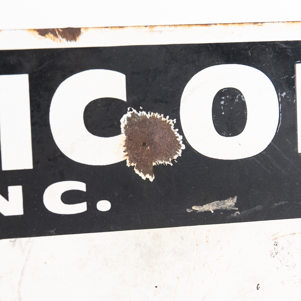 Texas Pacific Oil Well Lease SSP Advertising Sign