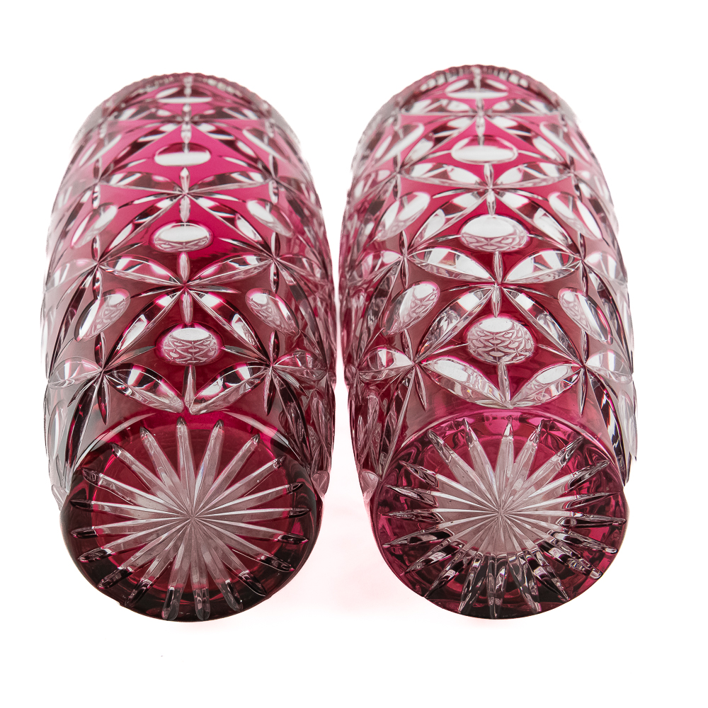 2 Crystal Vases