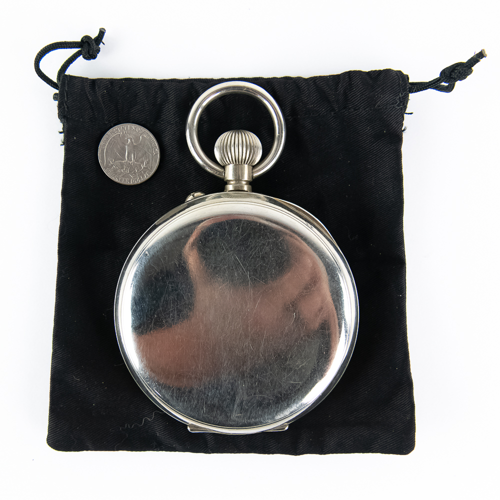 Goliath Open Face Pocket Watch w Argentan Case