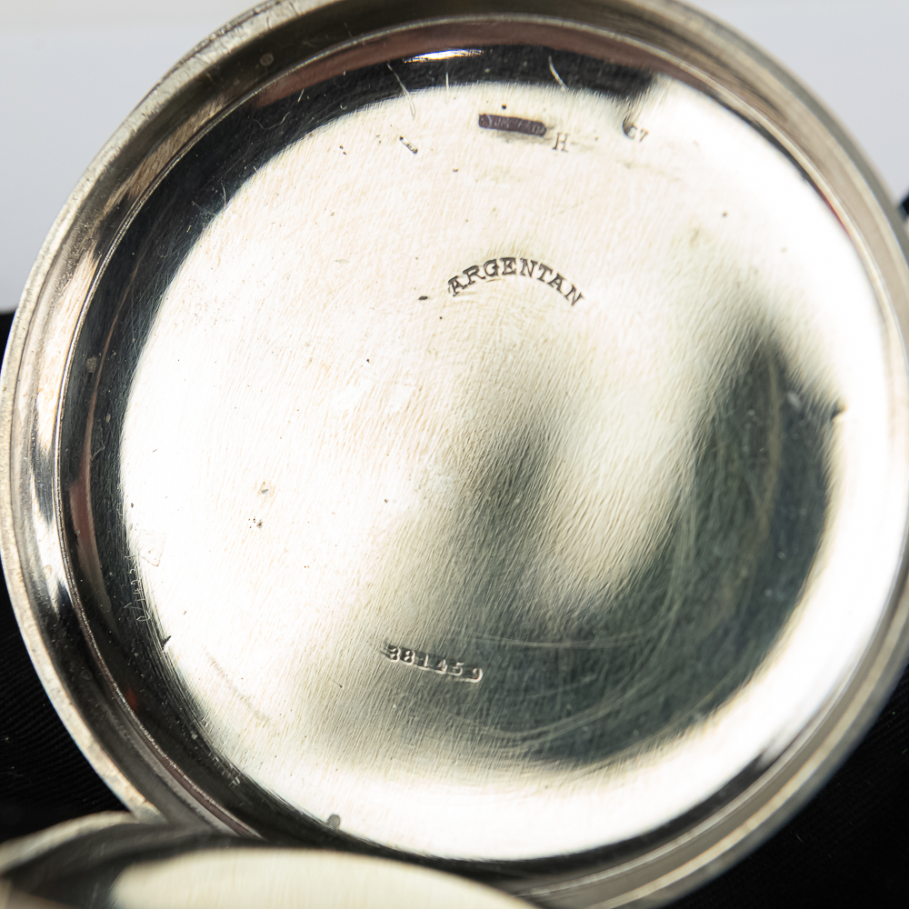 Goliath Open Face Pocket Watch w Argentan Case