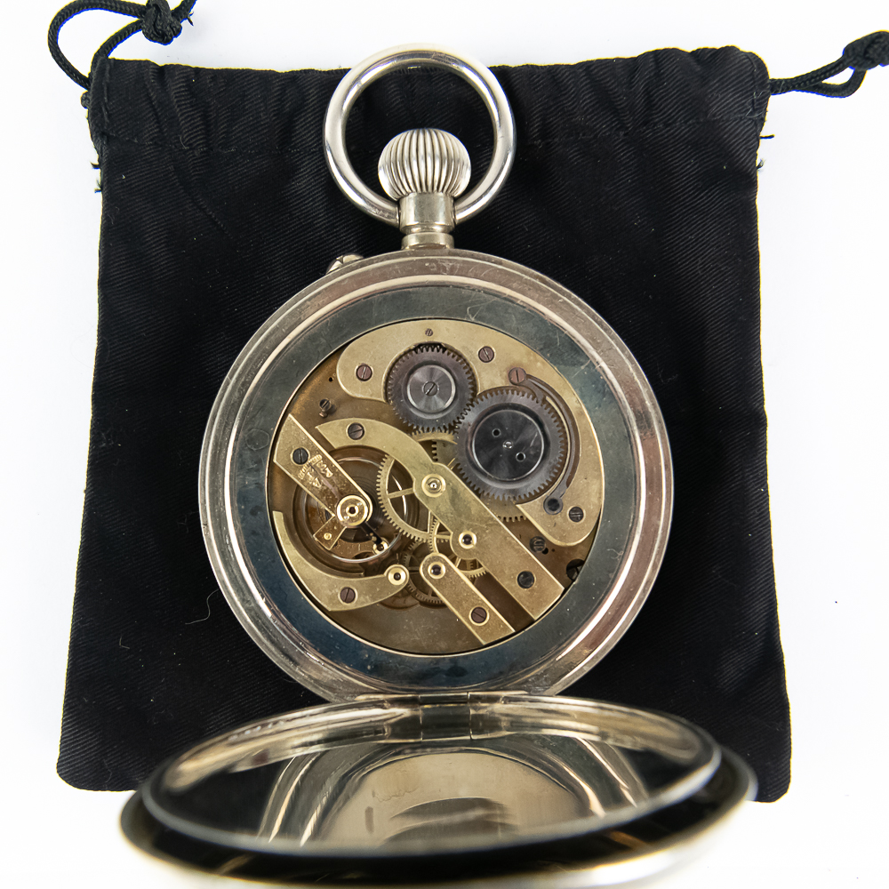 Goliath Open Face Pocket Watch w Argentan Case