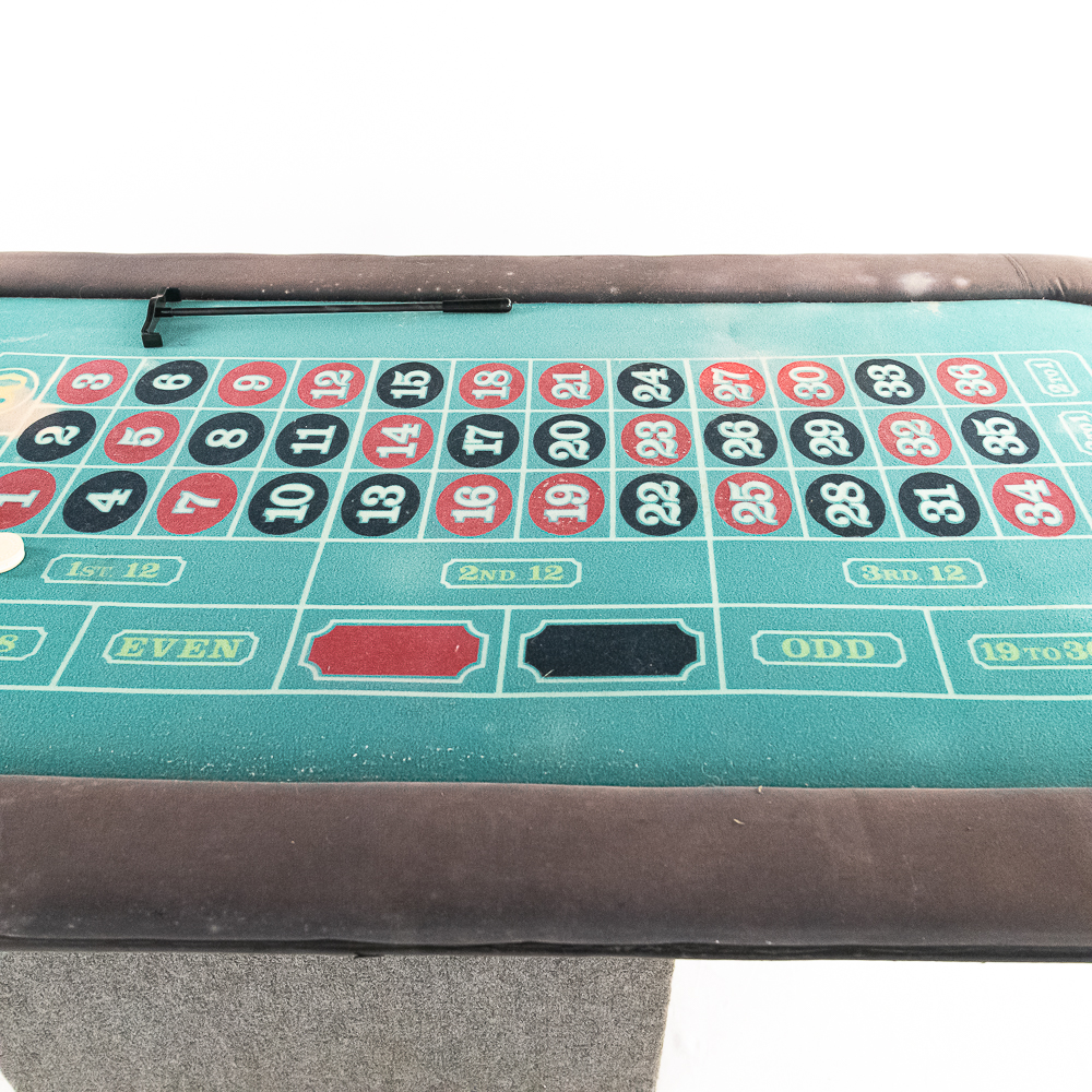 Roulette Wheel Table with Stain