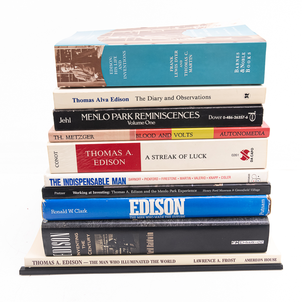 11 Edison Biographical Books