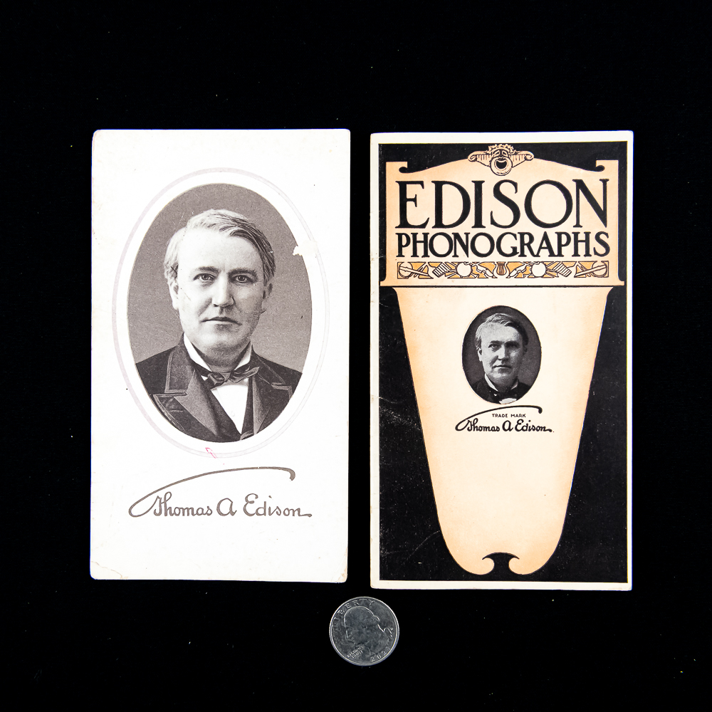 Edison Phonograph Ad Pair
