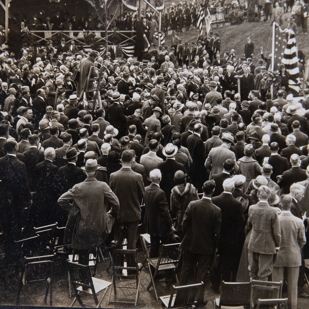 Thomas Edison 1928 Monument Dedication Photo