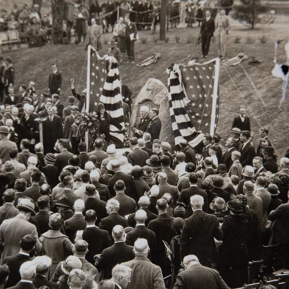 Thomas Edison 1928 Monument Dedication Photo