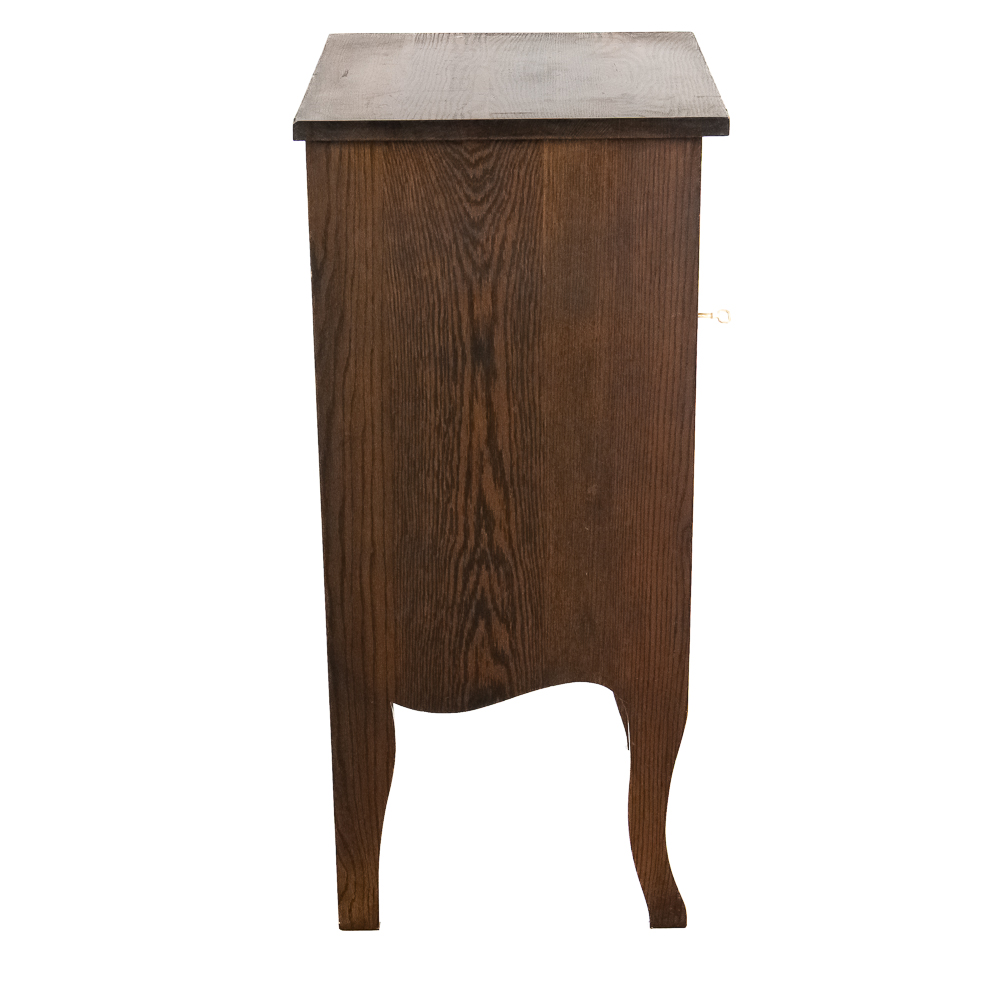Oak Record Storage Cabinet w/ Key