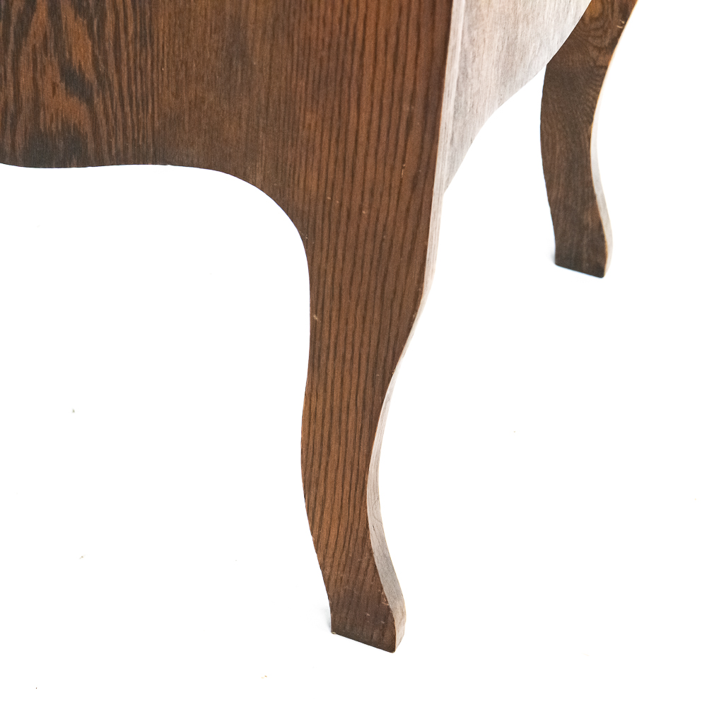 Oak Record Storage Cabinet w/ Key