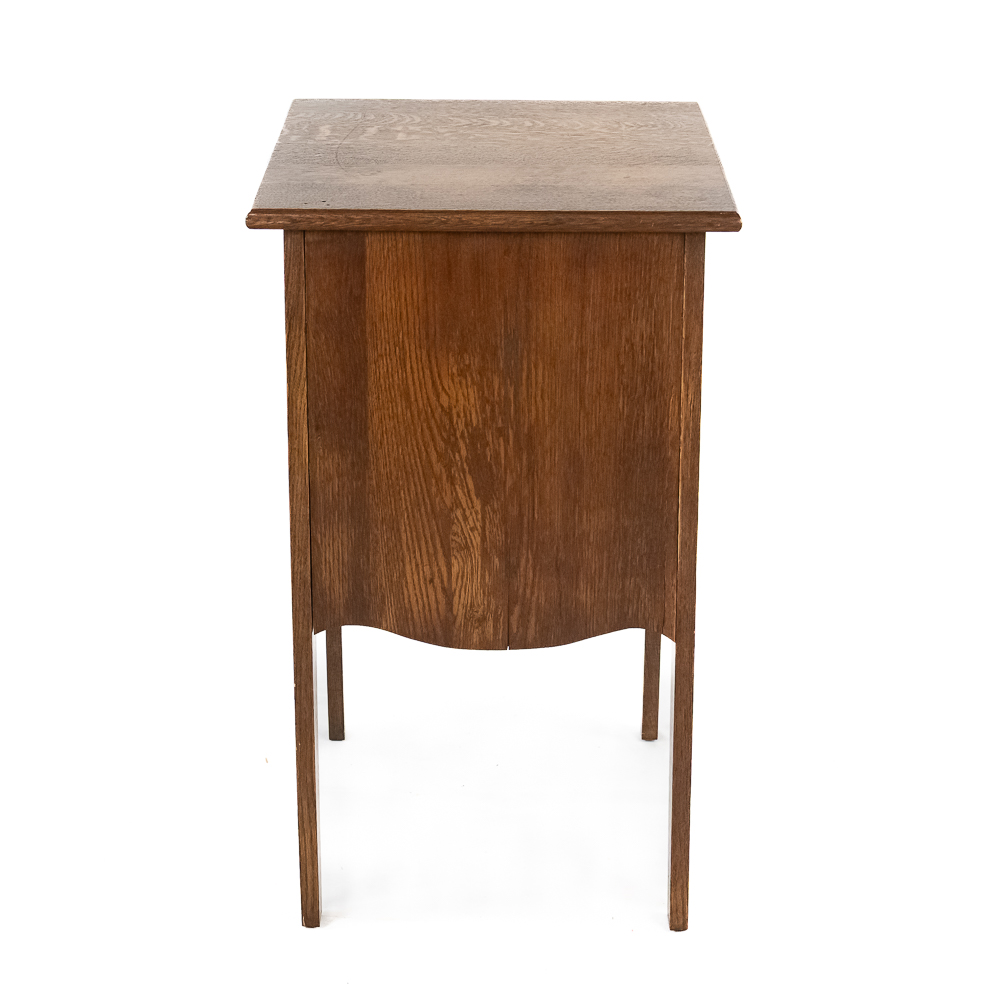 Oak Disc Record Base Cabinet