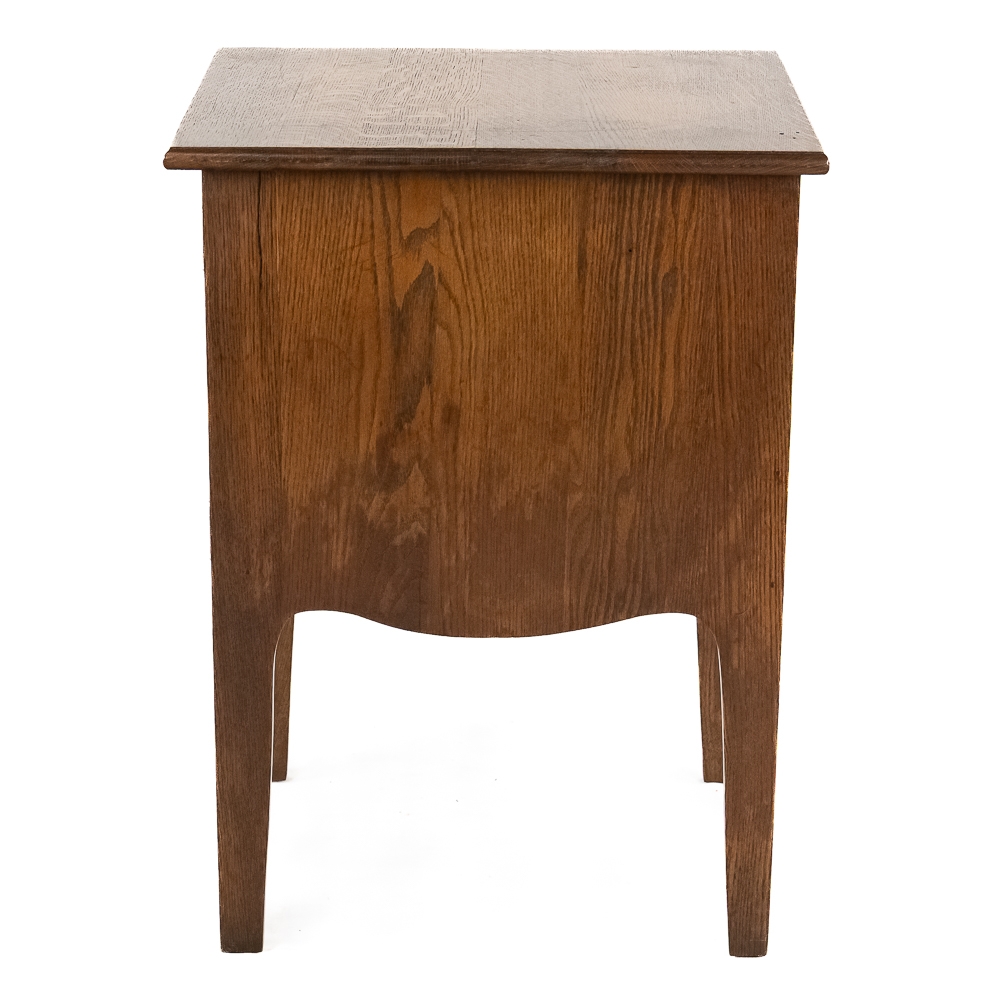 Oak Disc Record Base Cabinet