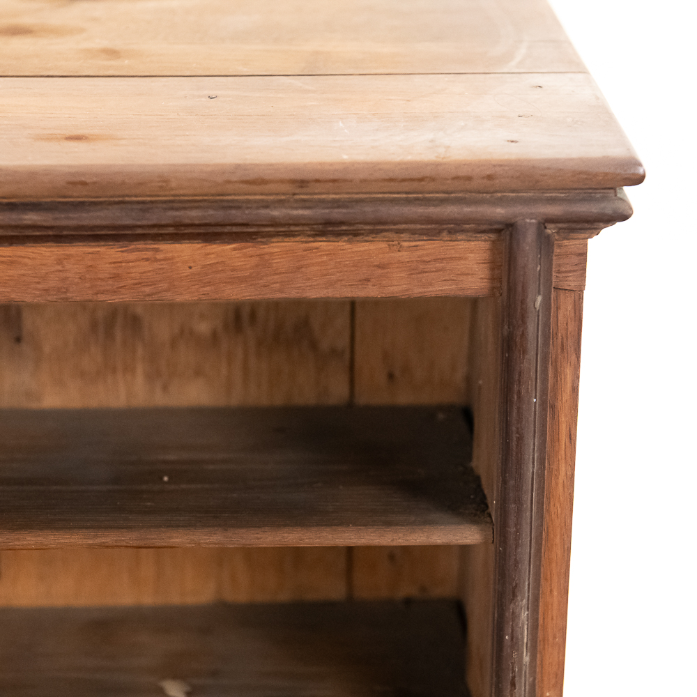 Oak Cylinder Record Cabinet
