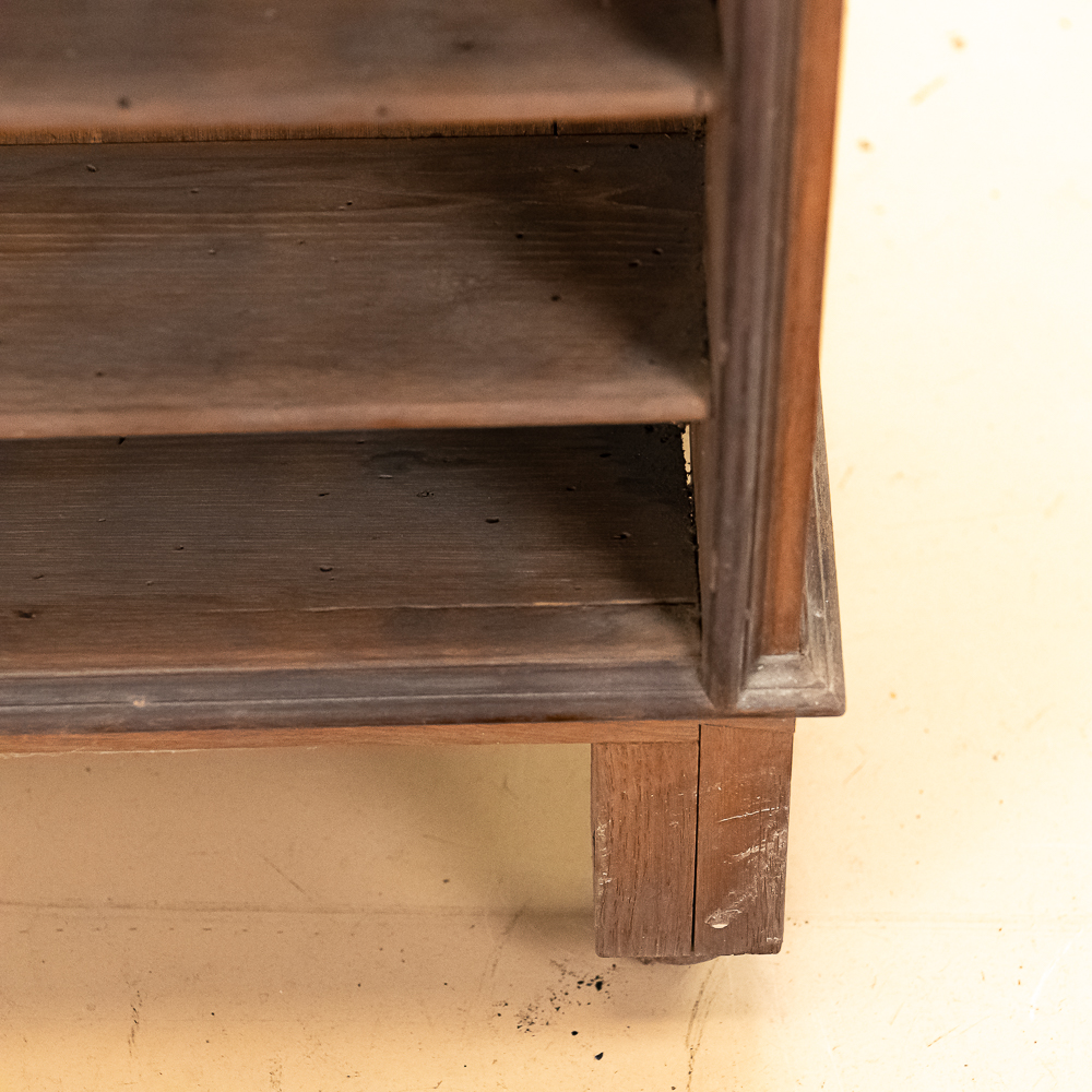 Oak Cylinder Record Cabinet