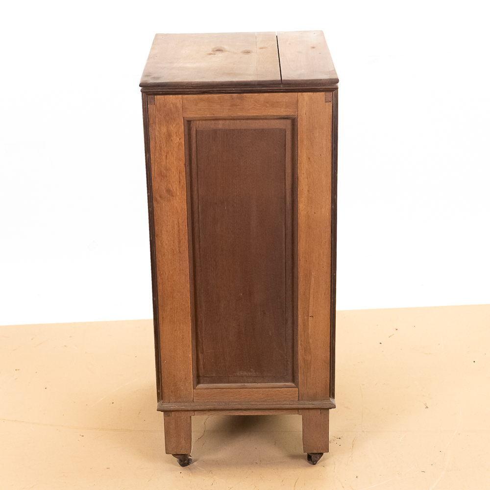 Oak Cylinder Record Cabinet