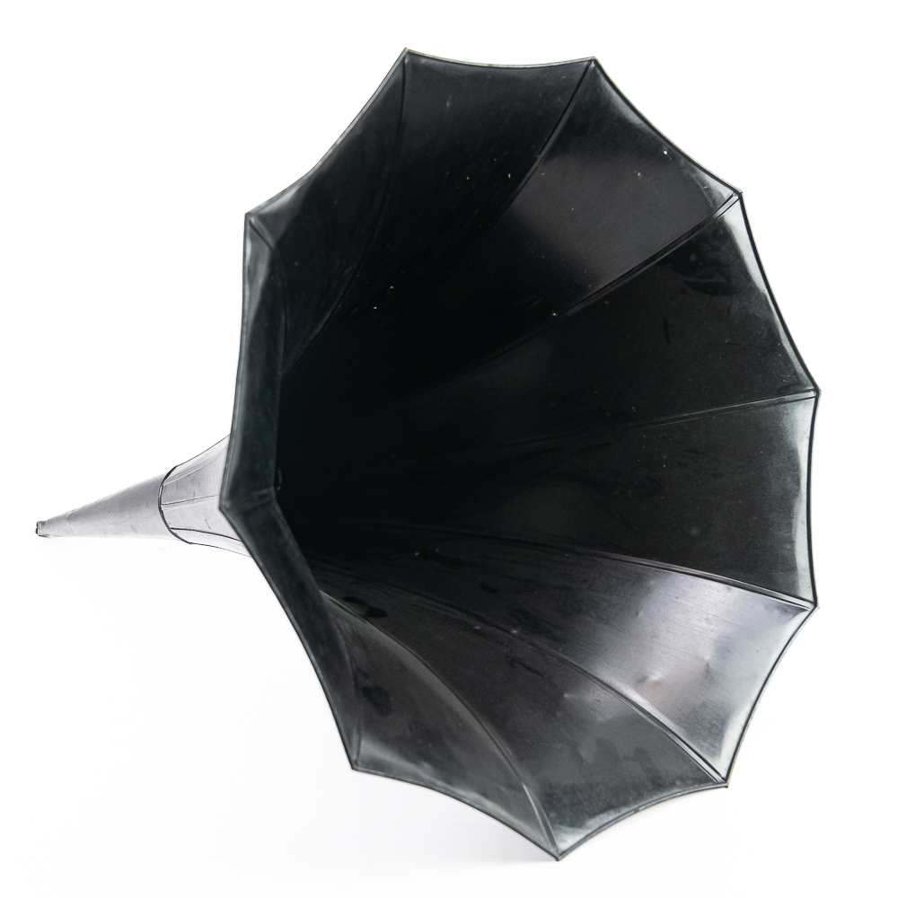 Ten Panel Sheet Metal Phonograph Horn.