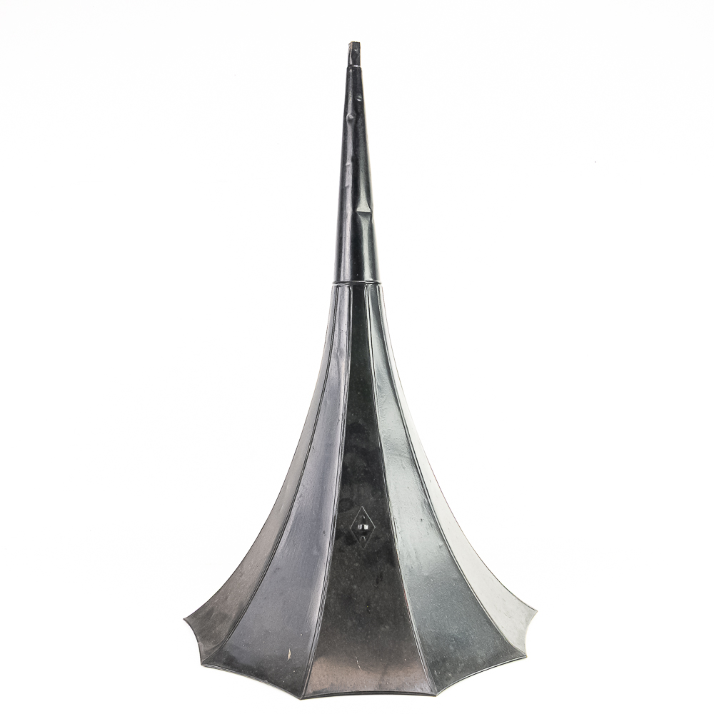 Ten Panel Sheet Metal Phonograph Horn.
