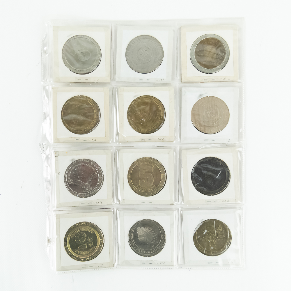 46 Assorted 90s-00s Riverboat Casino Gaming Tokens