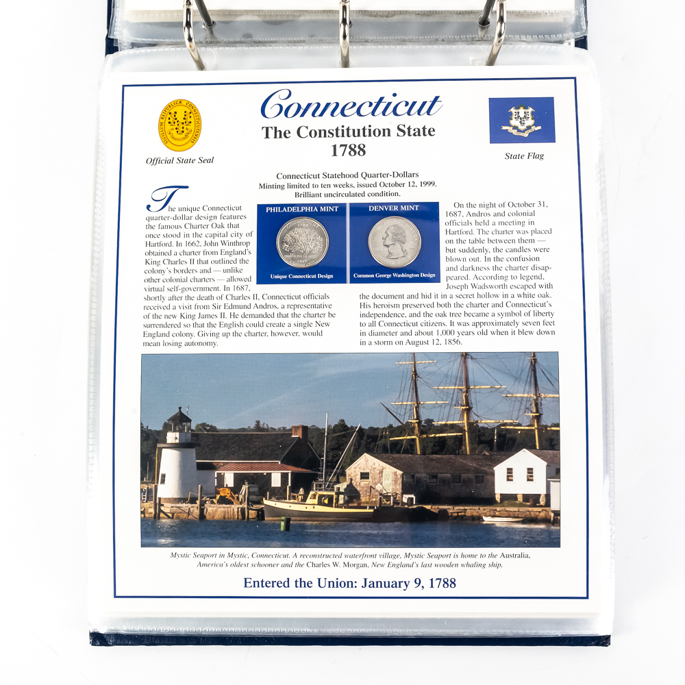 Postal Commemorative Society Statehood 25C V I &II