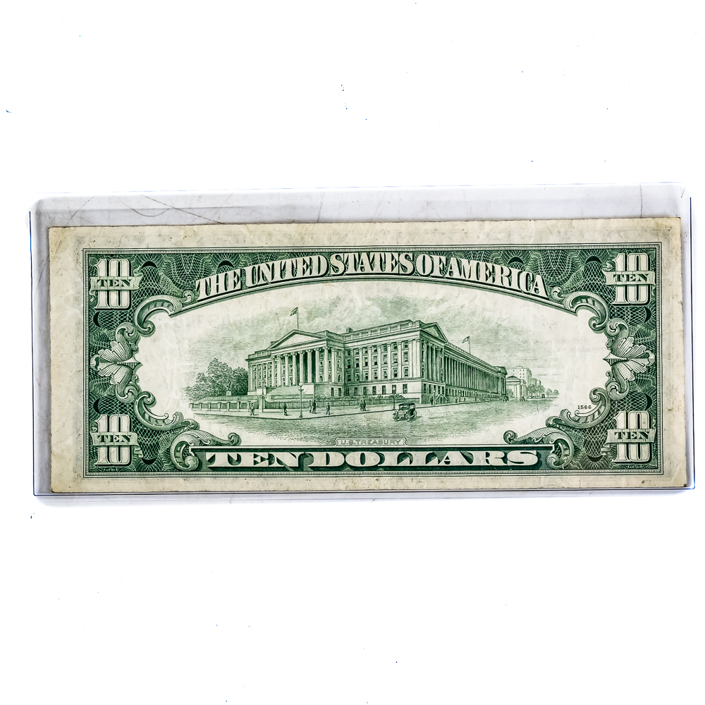 AU-XF 1934 & (2)1953 $10 Dollar Silver Certificate