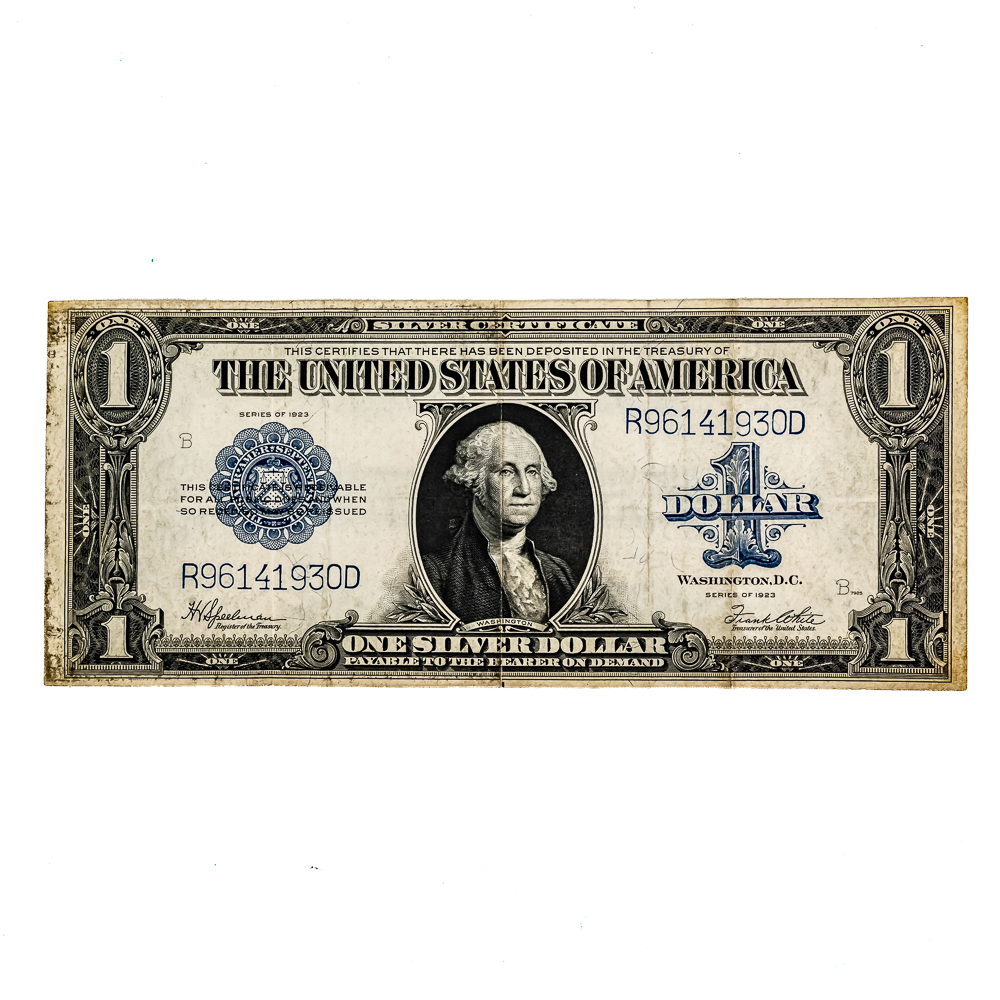 (3) 1923 $1 Silver Certificate Horse Blanket Bills
