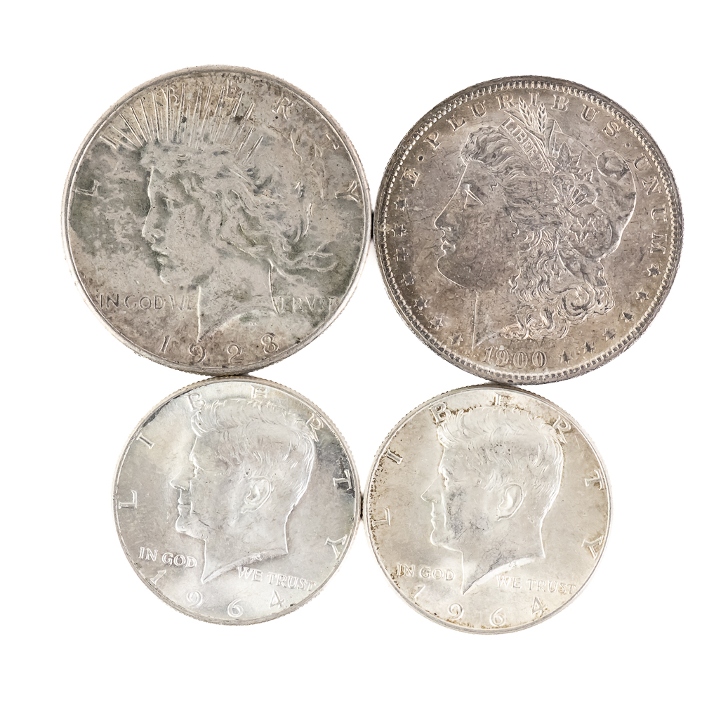 1928-S Key Date Peace Silver Dollar 1900-O Morgan+