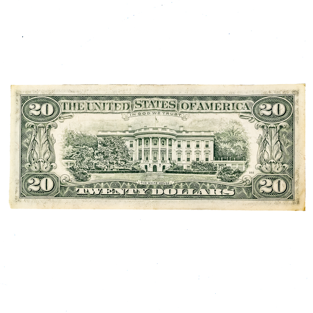 1935-A Hawaii $1 Silver Certificate & (3) $20 Bill