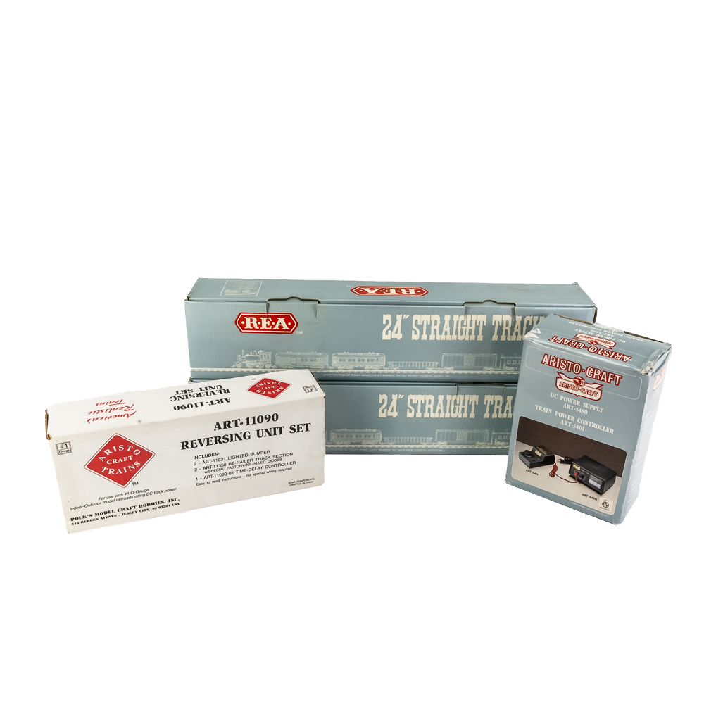 (2) 24" REA Straight G Scale Train Track & Power