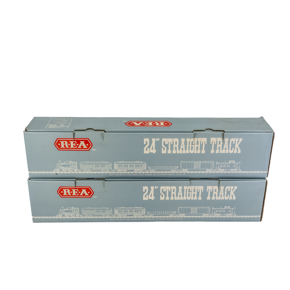 (2) 24" REA Straight G Scale Train Track & Power
