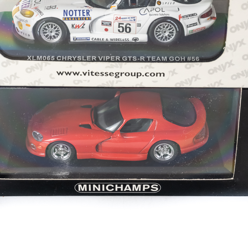 (10) NIB Dodge Viper MINICHAMPS 1:43 Model Cars