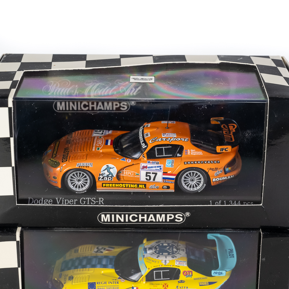 (10) NIB Dodge Viper MINICHAMPS 1:43 Model Cars