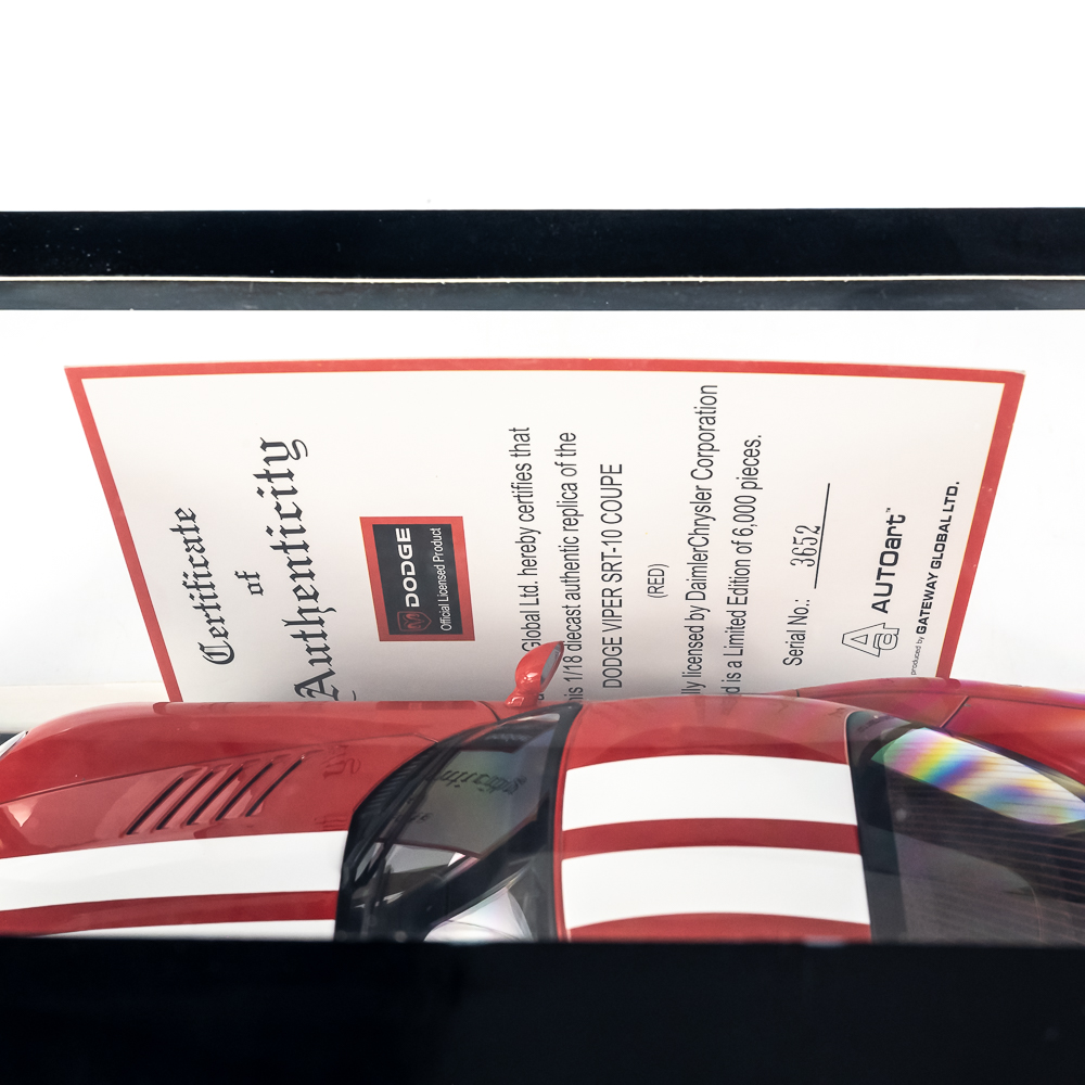 (2) NIB AutoArt Dodge Viper Model Car Assortment