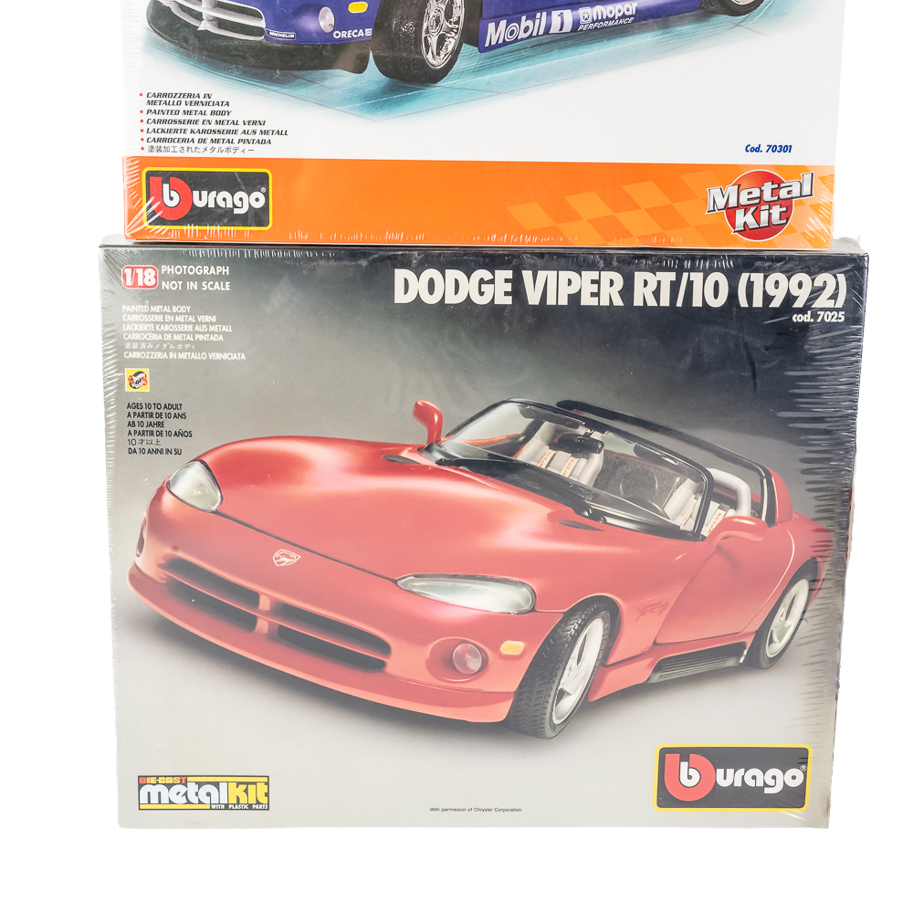(9)NIB Assorted Dodge Viper Model Kits