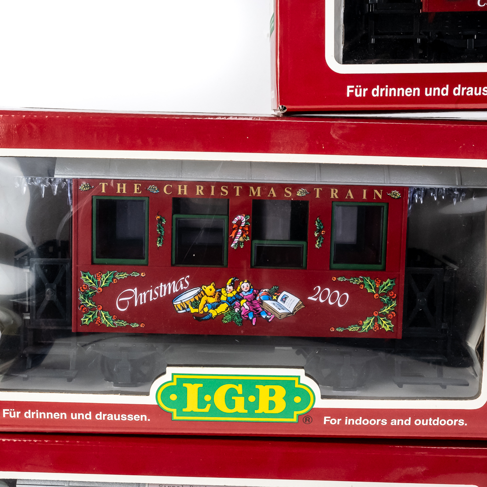 (5) L.G.B. 1999-2003 Christmas Train Railway Cars