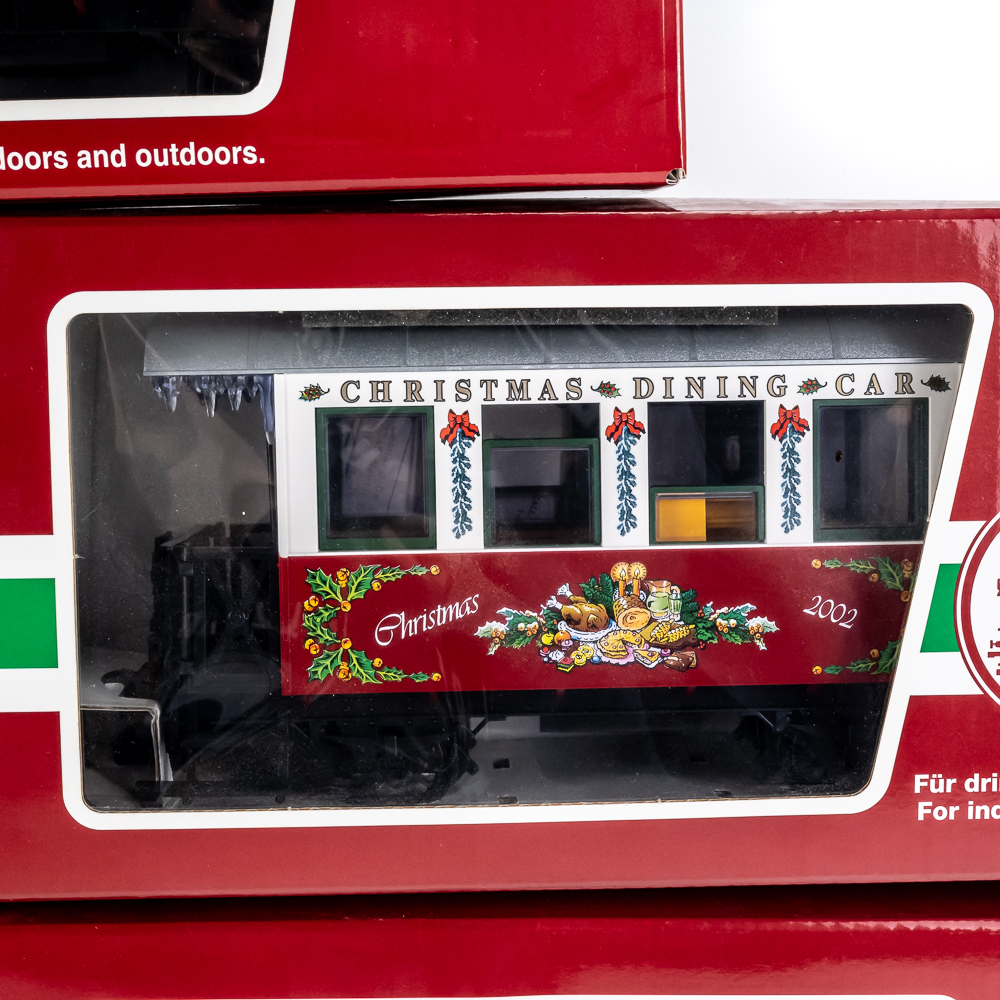 (5) L.G.B. 1999-2003 Christmas Train Railway Cars