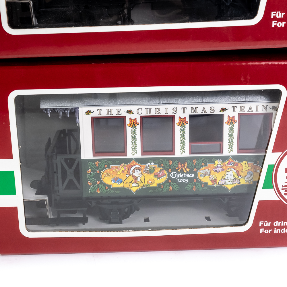 (5) L.G.B. 1999-2003 Christmas Train Railway Cars