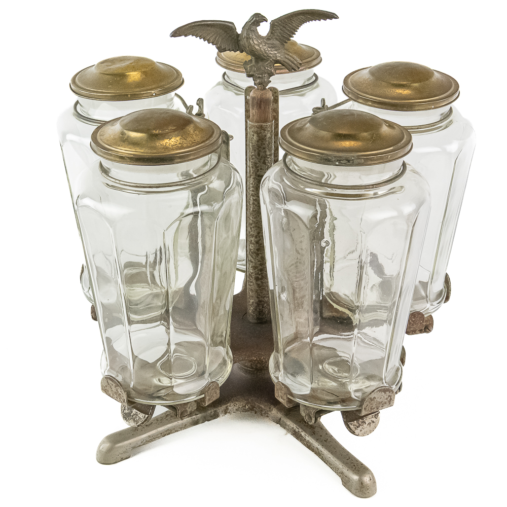 Vintage Bunte Bros Revolving Candy Display Caddy