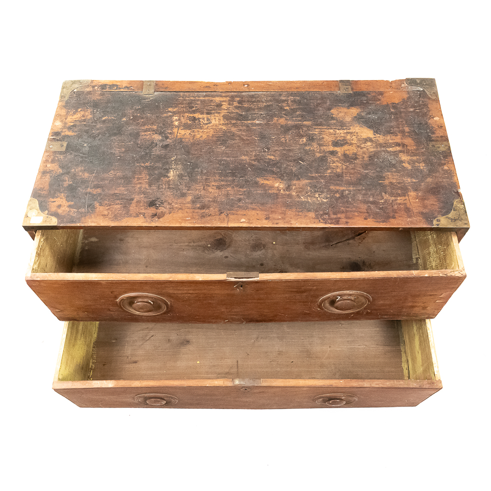 19th-Century Campaign Field Trunk